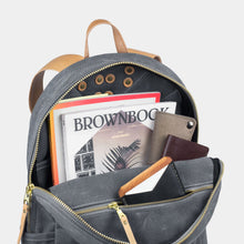 Load image into Gallery viewer, Small Waxed Canvas Backpack
