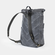 Load image into Gallery viewer, Waxed Canvas Roll Top Backpack
