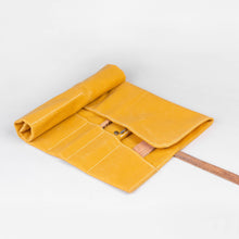 Load image into Gallery viewer, Waxed Canvas Pencil Roll Up
