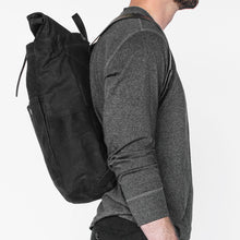 Load image into Gallery viewer, Waxed Canvas Roll Top backpack
