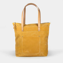 Load image into Gallery viewer, Waxed Canvas Zipper Tote Bag
